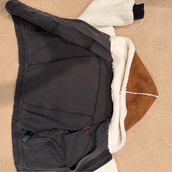 Free people -Tone Hooded Denim Jacket - Picture 3 of 4